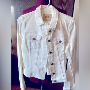 Paige jean jacket white M women’s